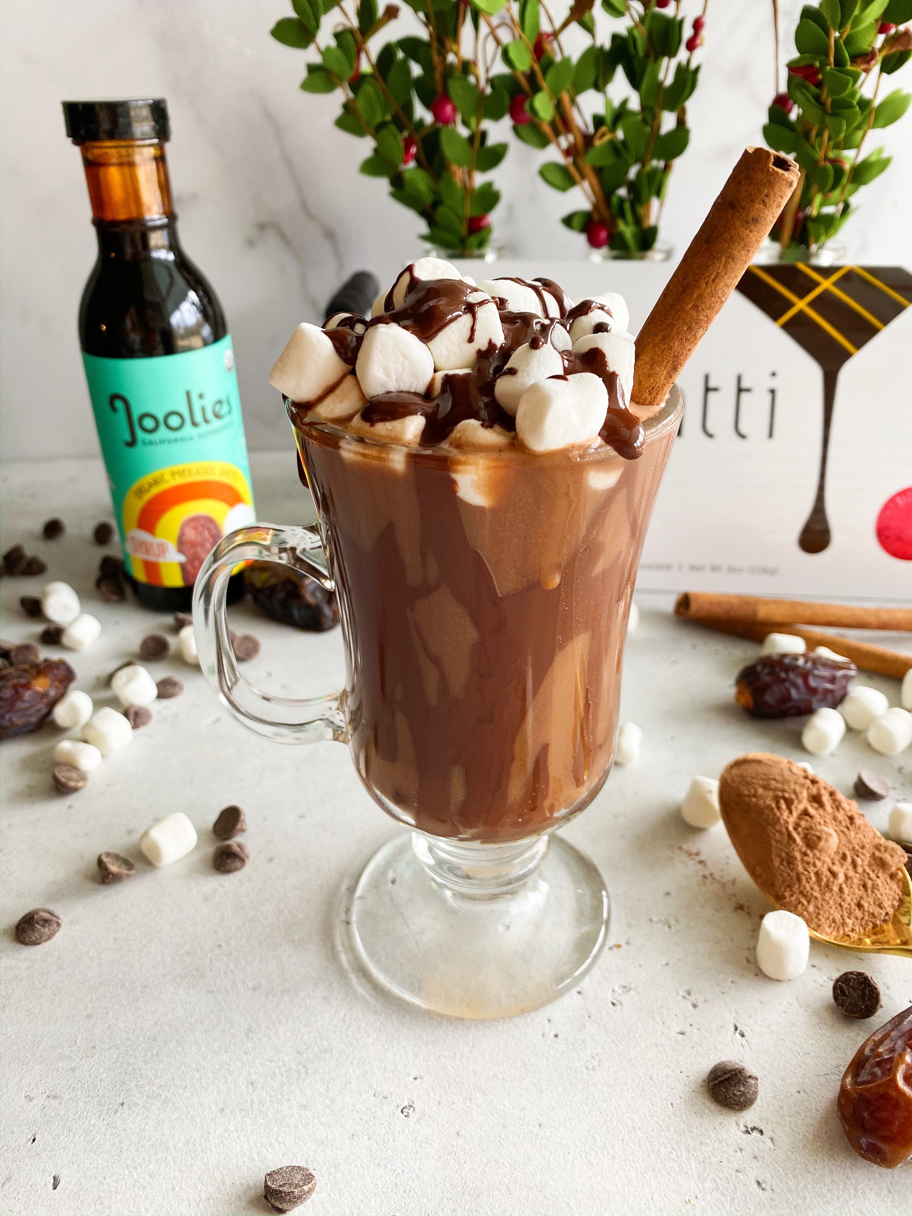 date sweetened hot chocolate