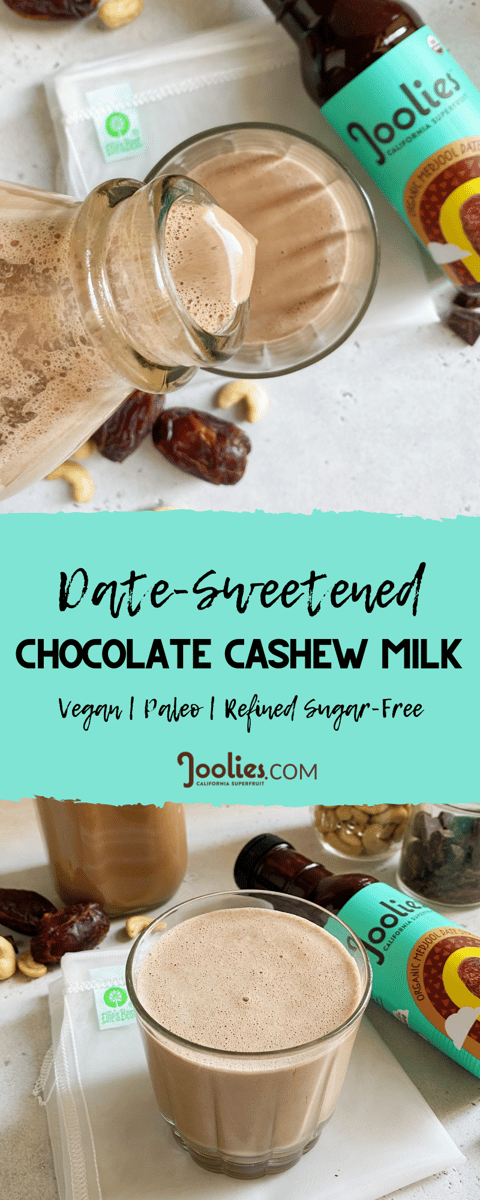 date-sweetened cashew milk