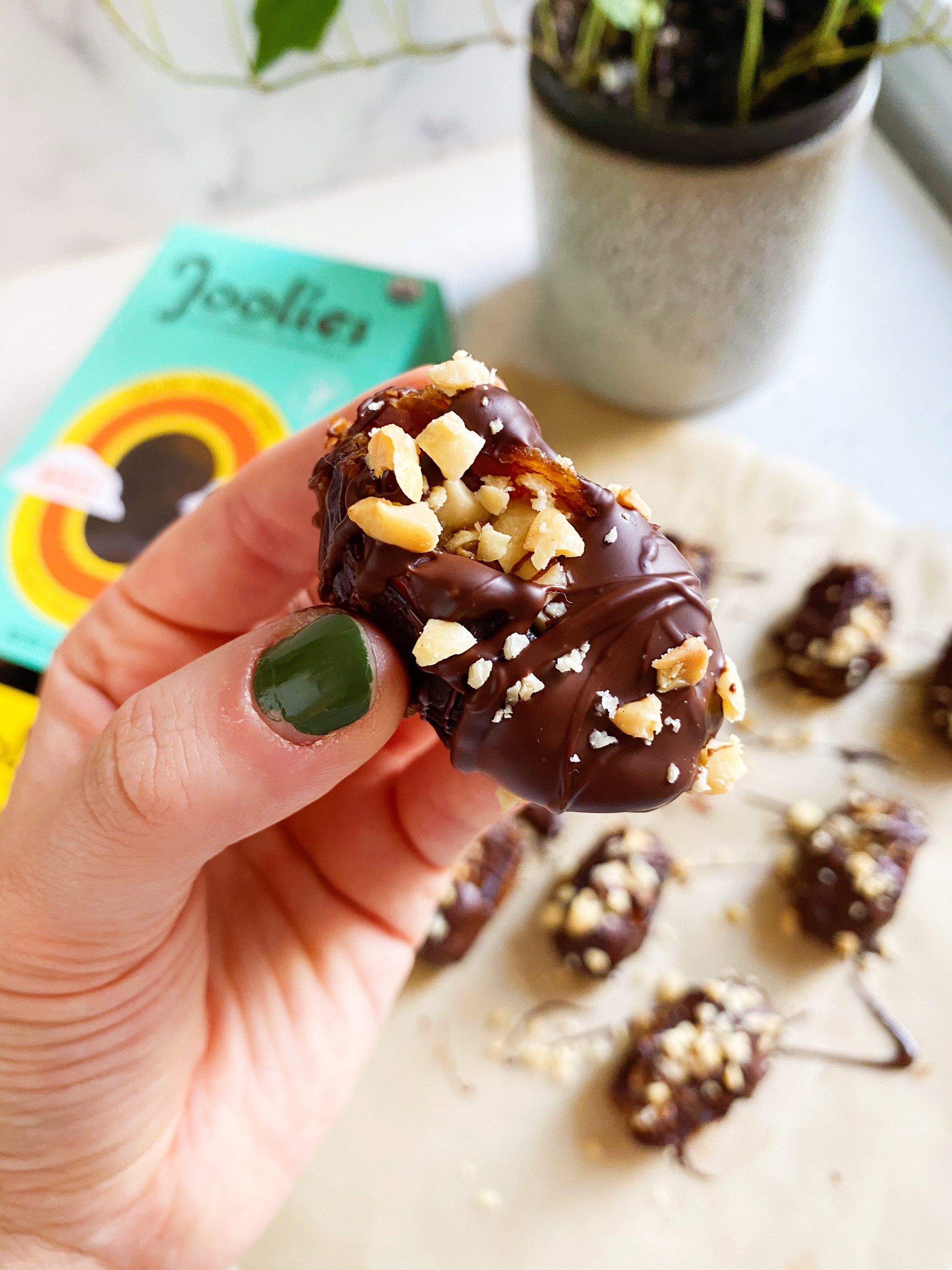 Snickers Stuffed Dates