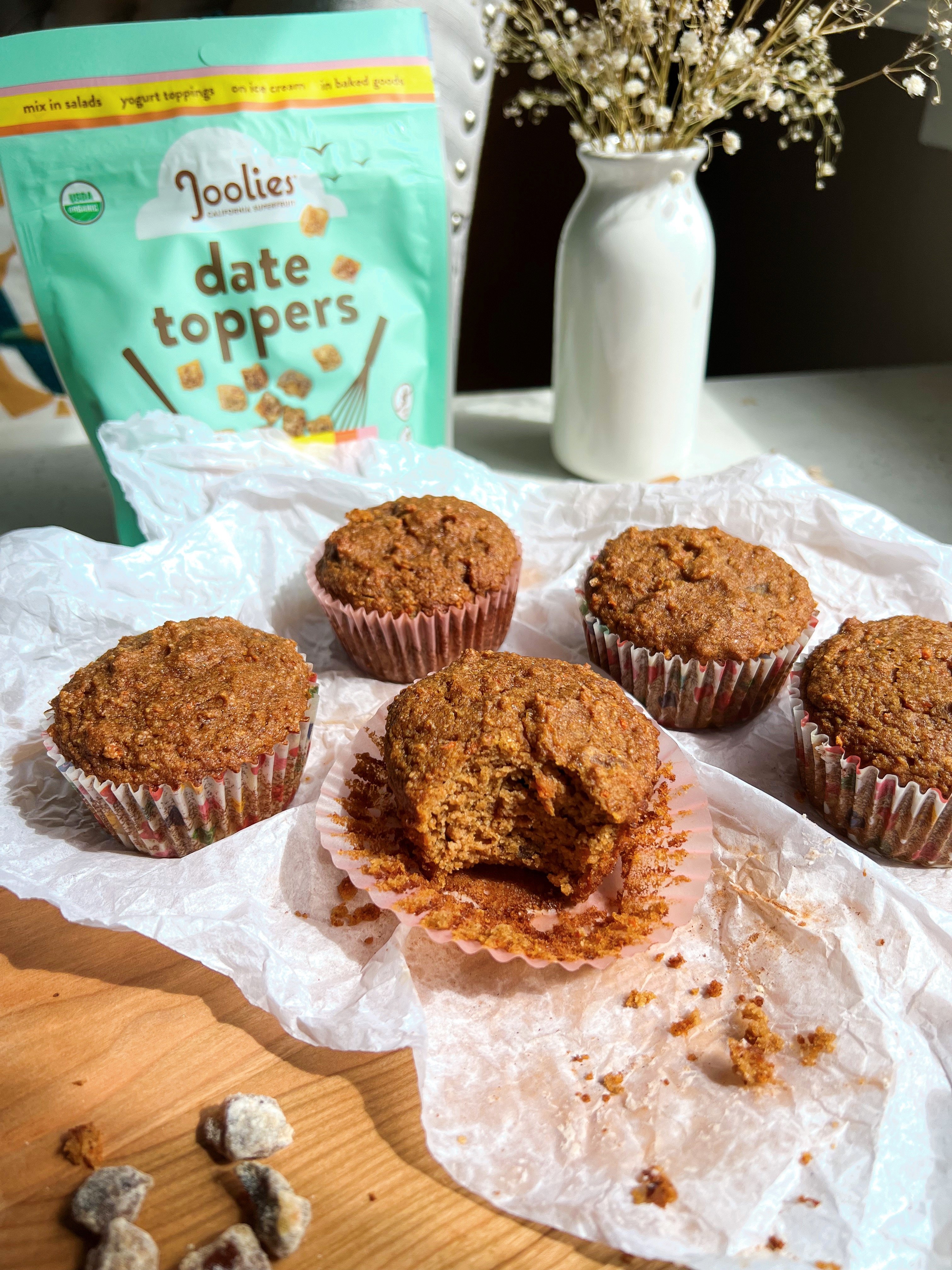 Healthy Carrot Cake Muffins