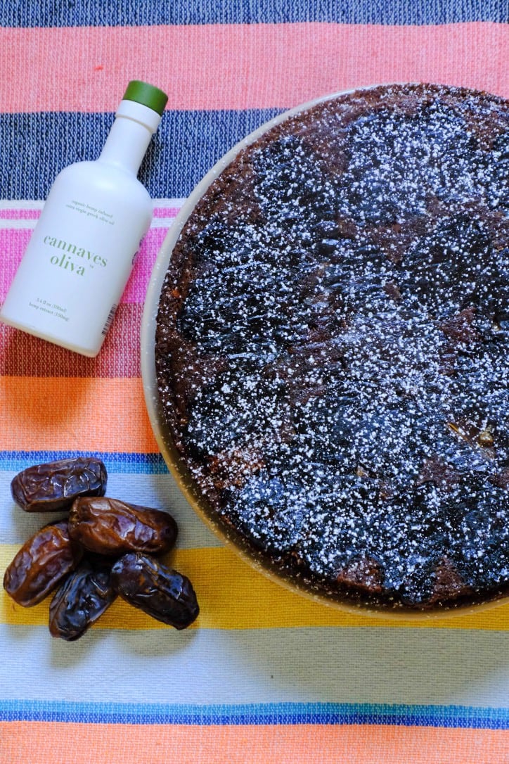 Date Olive Oil Upside Down Cake