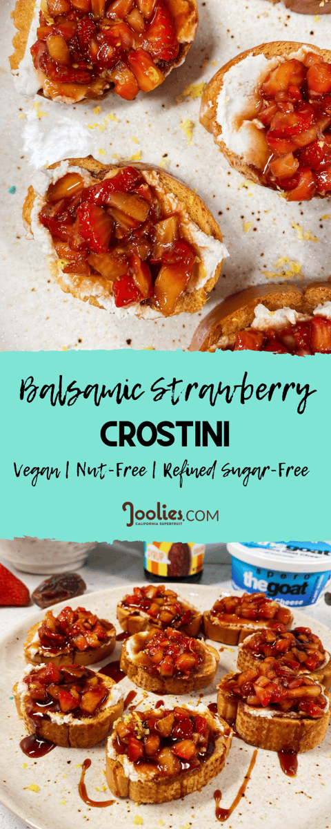 balsamic strawberry crostini