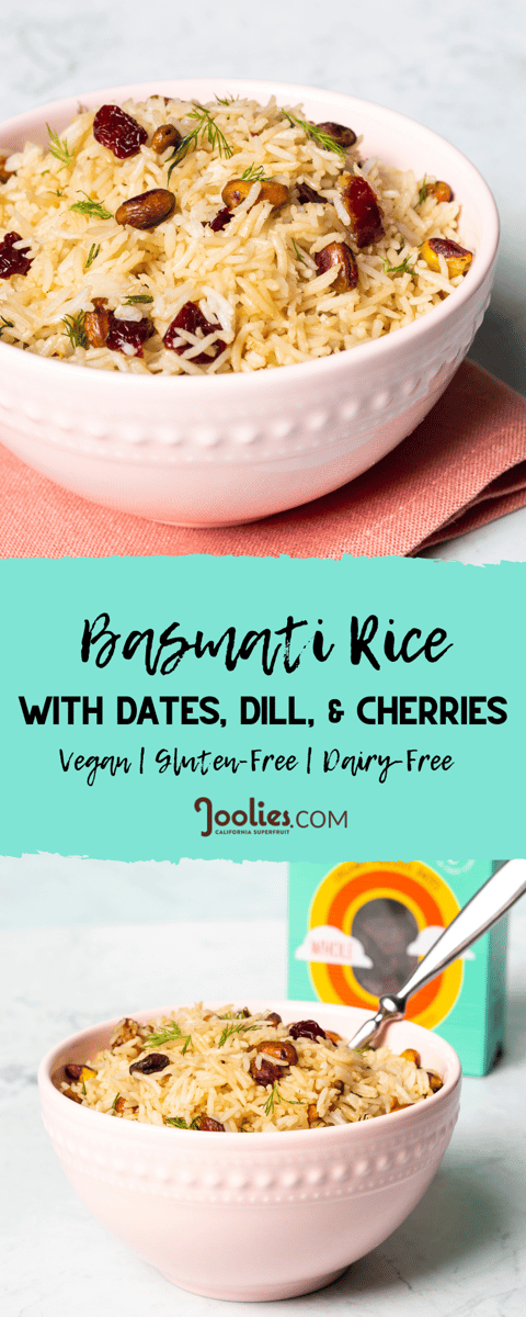 basmati rice with dates + dill