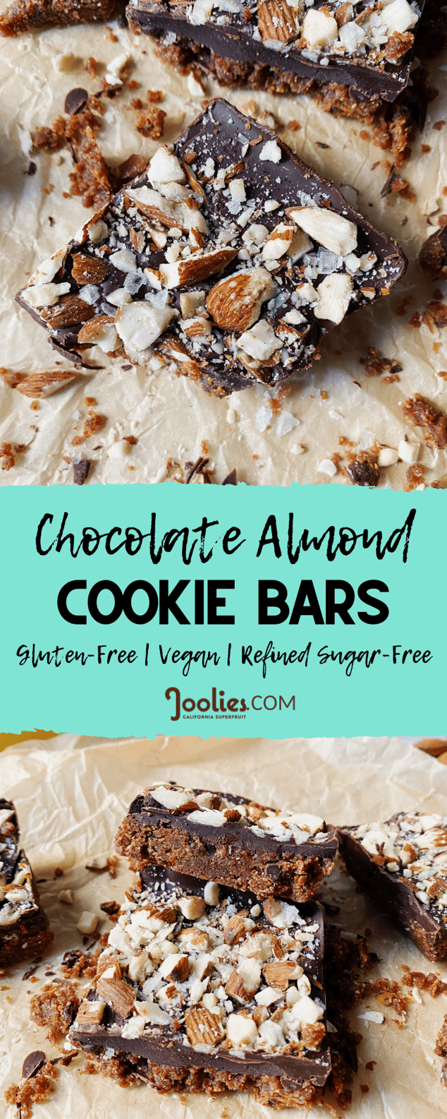 chocolate almond cookie bars