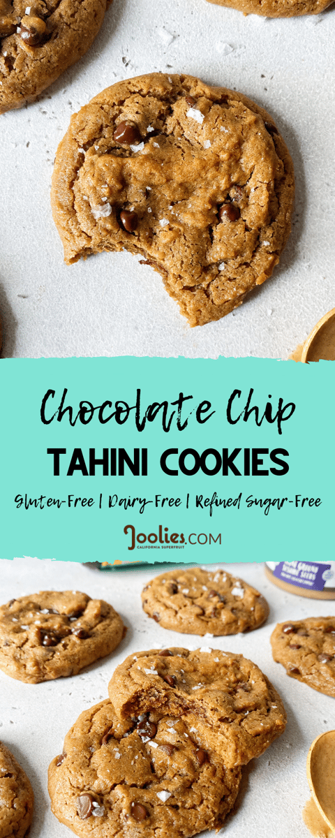 chocolate chip tahini cookies