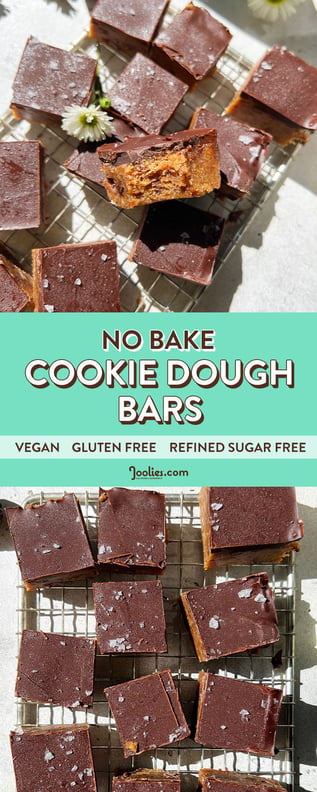 No Bake Cookie Dough Bars