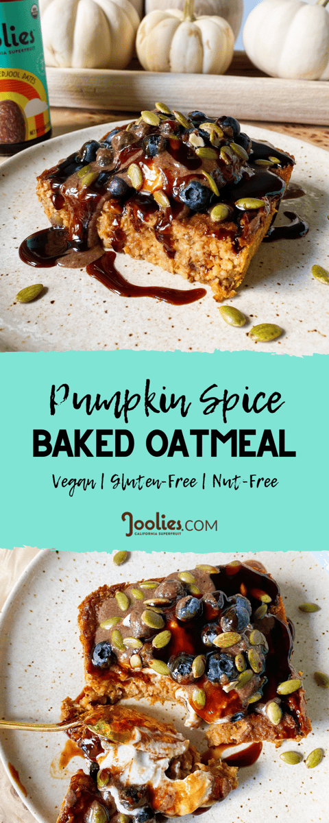 pumpkin spice baked oatmeal
