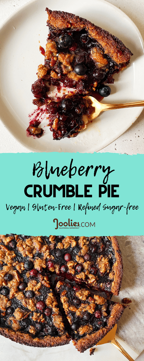 vegan blueberry crumble