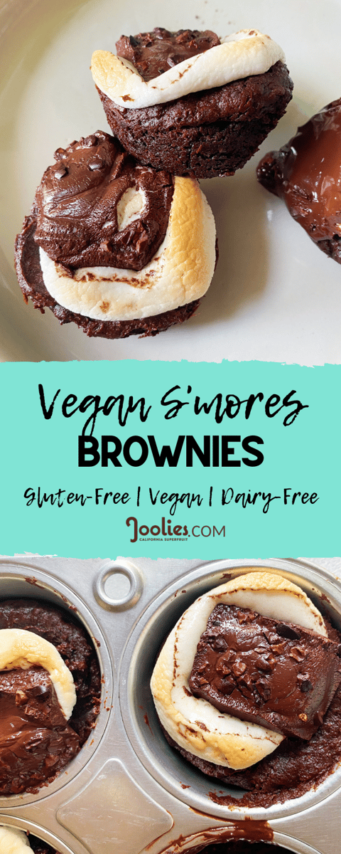vegan smores brownies