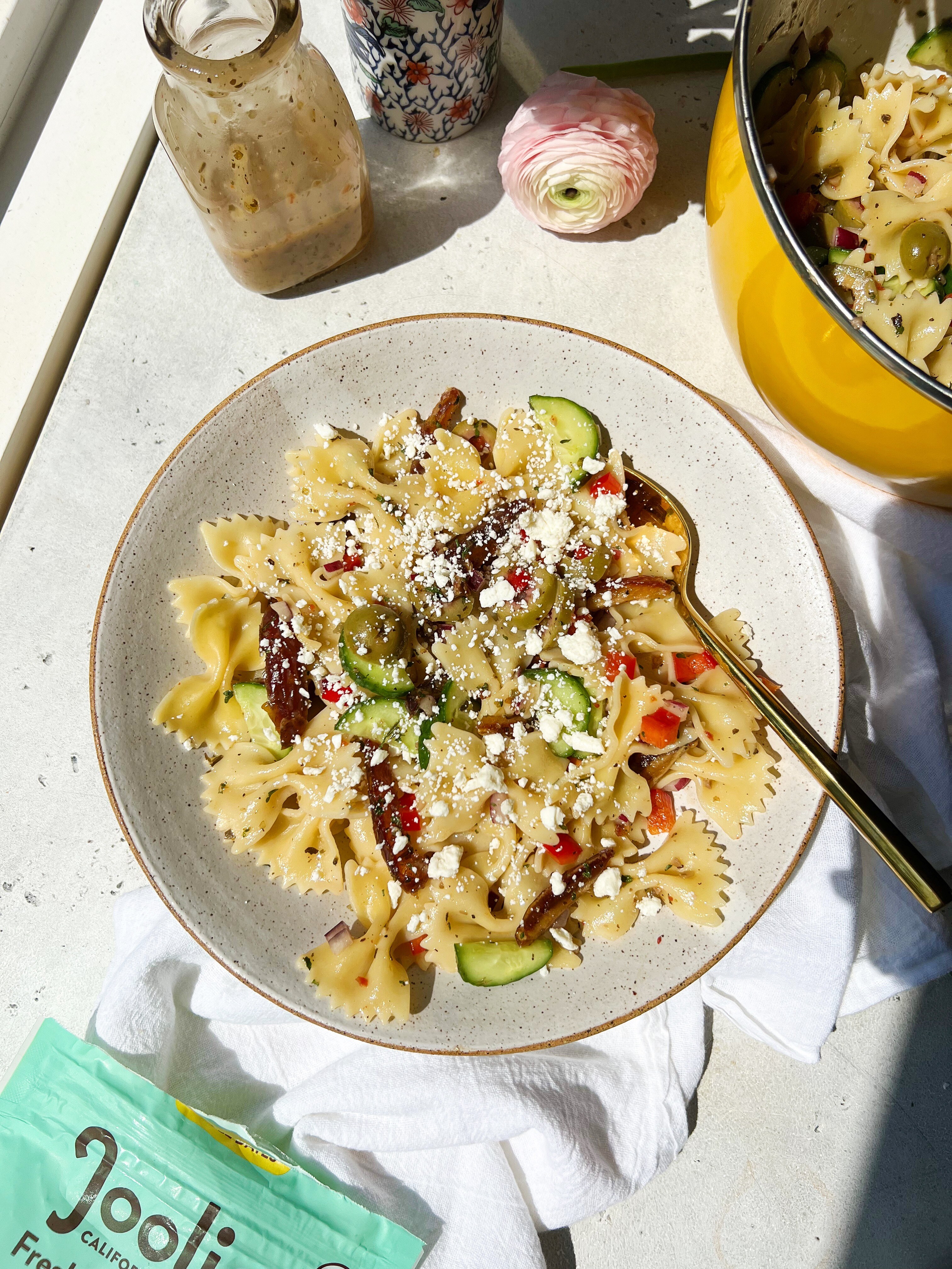 italian pasta salad with dates