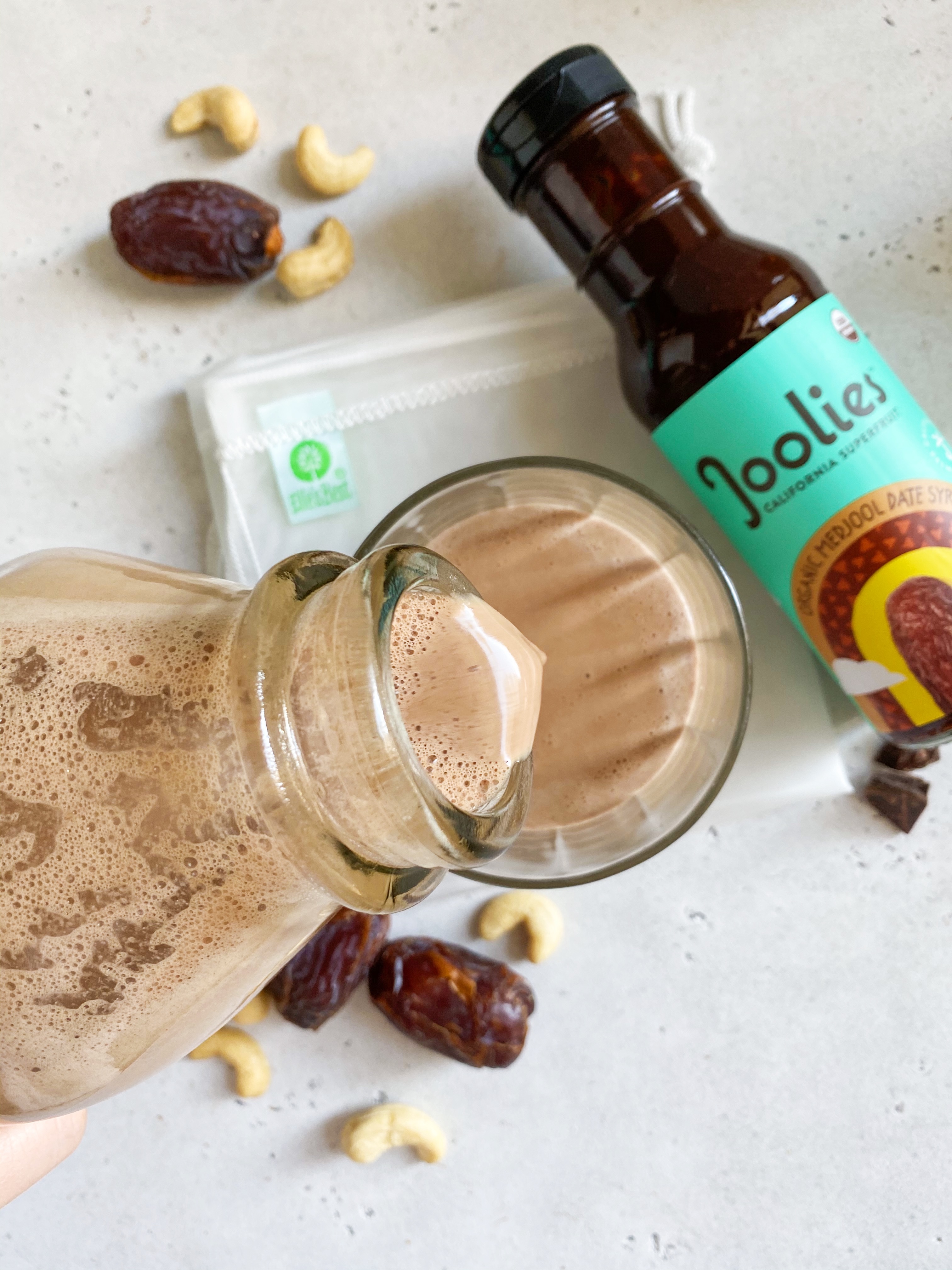 Date-Sweetened Chocolate Cashew Milk